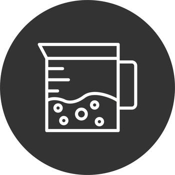 icono de vector de vaso de precipitados