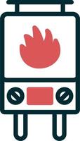 Gas Heater Vector Icon