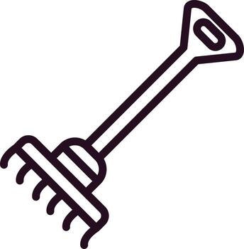icono de vector de rastrillo