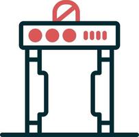 Gate Metal Detector Vector Icon