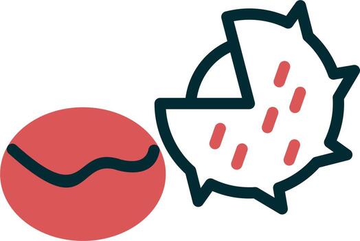 icono de vector de castaño