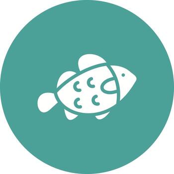 icono de vector de pescado