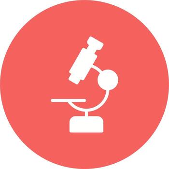 icono de vector de microscopio