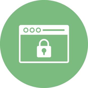 web cifrado vector icono