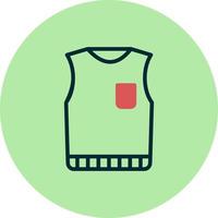 Sleeveless Jumper Vector Icon