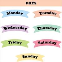 Days in a week vector