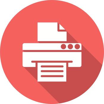 icono de vector de impresora