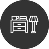gabinete lámpara vector icono