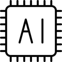 computadora chip vector icono
