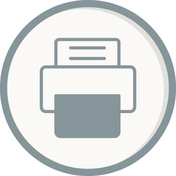 icono de vector de impresora