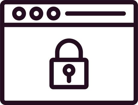 web cifrado vector icono