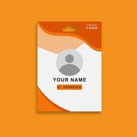 Employee ID card template design. Vector illustration. EPS 10.