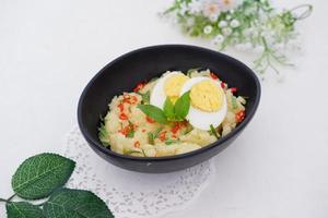 mashed potatoes with eggs as a background photo