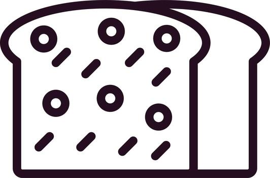 icono de vector de pan