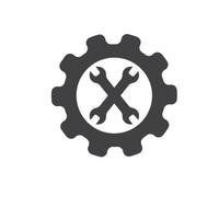 gear wrench icon vector design template