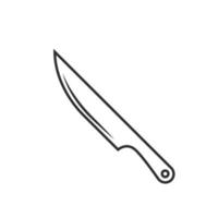 cuchillo línea icono vector diseño modelo