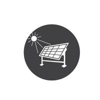 solar panel icon vector design template