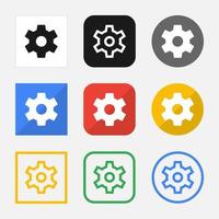 Set of settings icons for your web site or mobile app vector