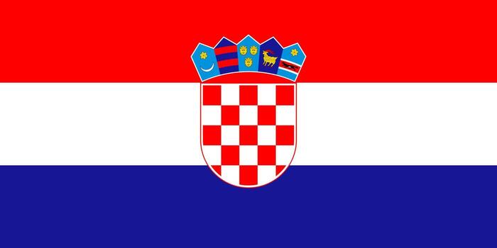 ilustración simple de la bandera de croacia para el día de la independencia o las elecciones vector