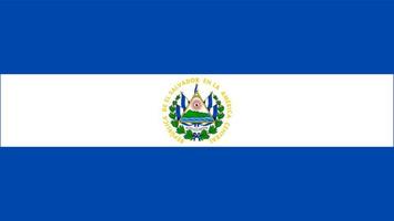 El Salvador flag simple illustration for independence day or election vector