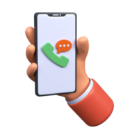 Téléphone conversation 3d png