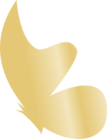 gold flying butterfly graphic element png