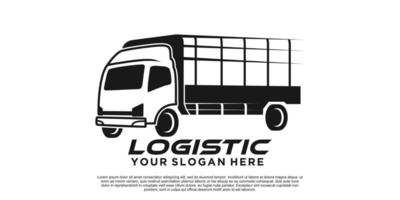 Logistic logo design creative concept Premium Vector Part 1