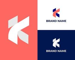 Modern Abstract Letter K logo icon design template elements vector