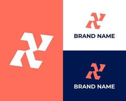 Abstract modern Letter NS logo design vector