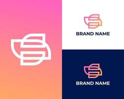 Initial letter S SS logo design inspiration vector template