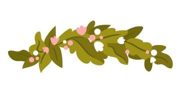 Vector flower wreath for head