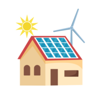 sol- paneler sol- energi ekologi begrepp png