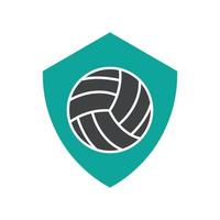 Volley ball logo vector and symbol design template