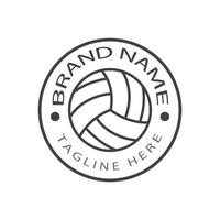 Volley ball logo vector and symbol design template