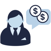 finance call center dollar symbol flat icon png