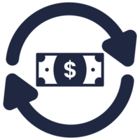 Geld Austausch Symbol png Design