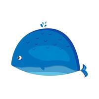 World Whale Day. Blue whale. Third Sunday in February. Important day vector