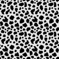 Vector seamless leopard pattern, black spots on a grey background classic design