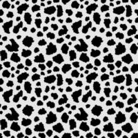 Vector seamless leopard pattern, black spots on a grey background classic design