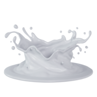 latte isolato spruzzi spirale. 3d rendere illustrazione png
