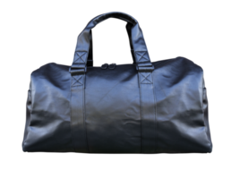 Black leather bag png