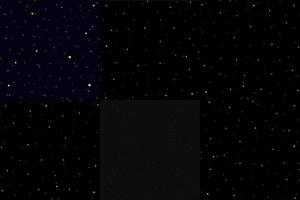 Starry night sky. A set of drawings of star constellations, white on a dark blue background. Vector illustration in a flat style.