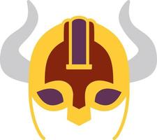 icono de vector de casco vikingo