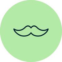 icono de vector de bigote