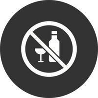 No alcohol Vector Icon