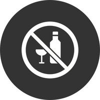 No alcohol Vector Icon