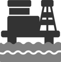 Oil Rig Vector Icon