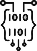 Binary Code Vector Icon