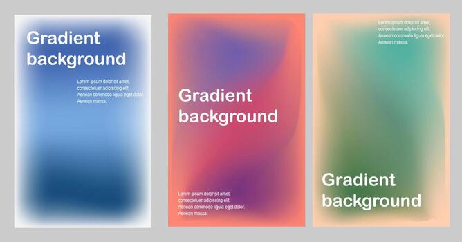 conjunto de degradado antecedentes vector