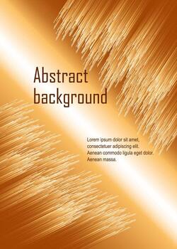 abstract rectangular background with line design on orange background vector